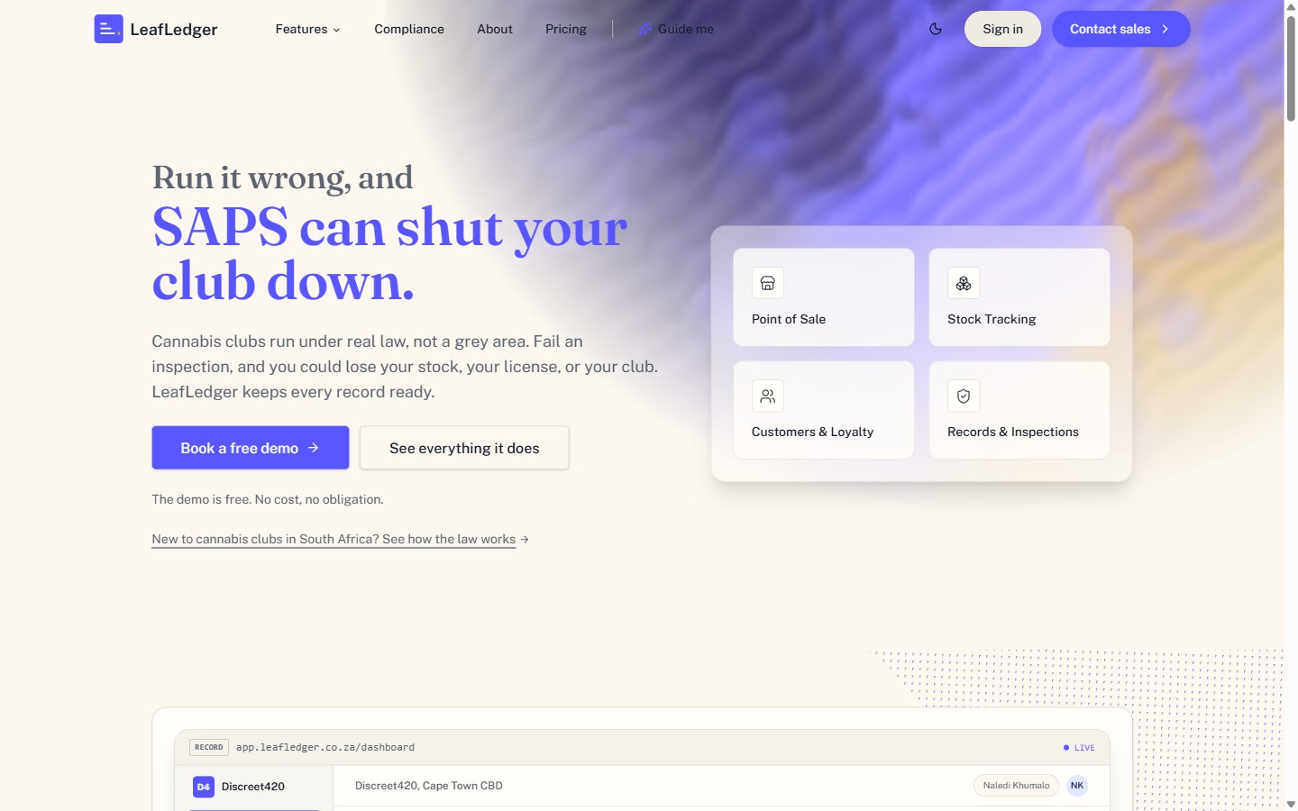 LeafLedger screenshot