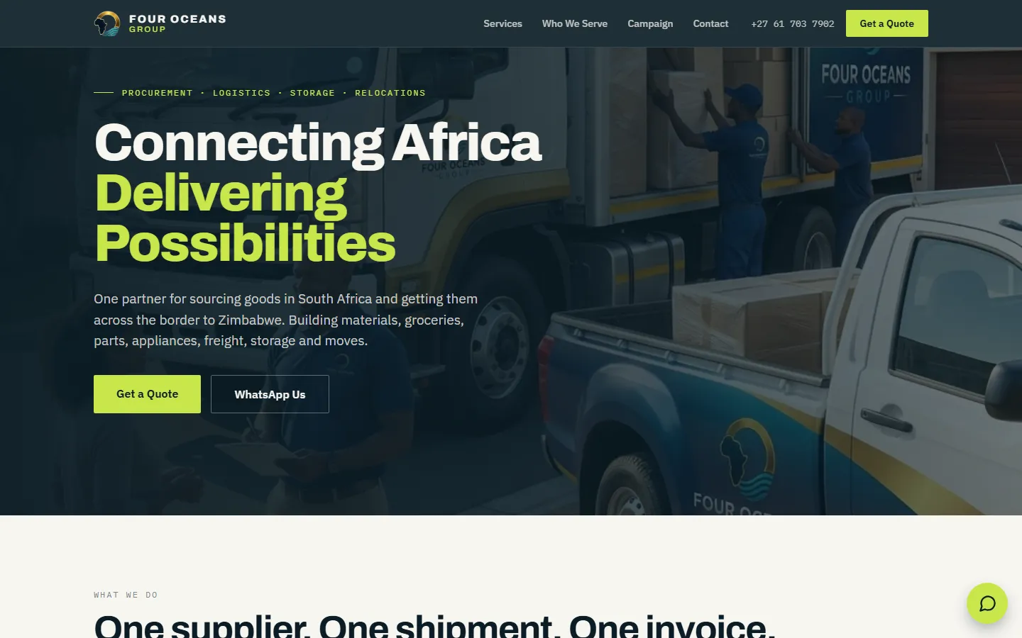 Four Oceans Group homepage