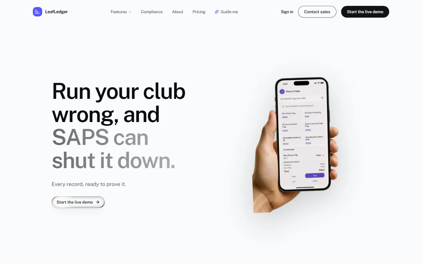 LeafLedger screenshot