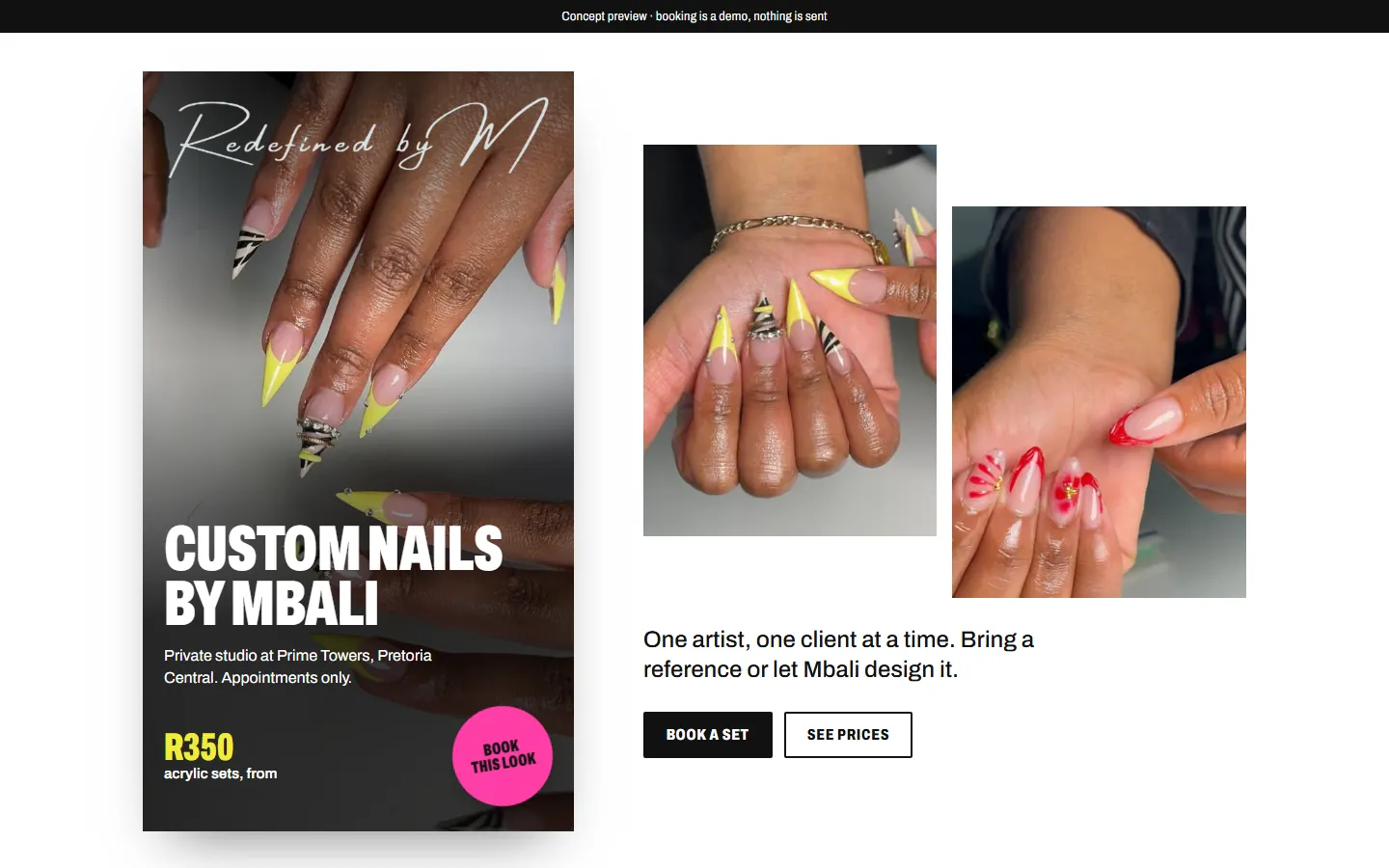 Redefined by M homepage