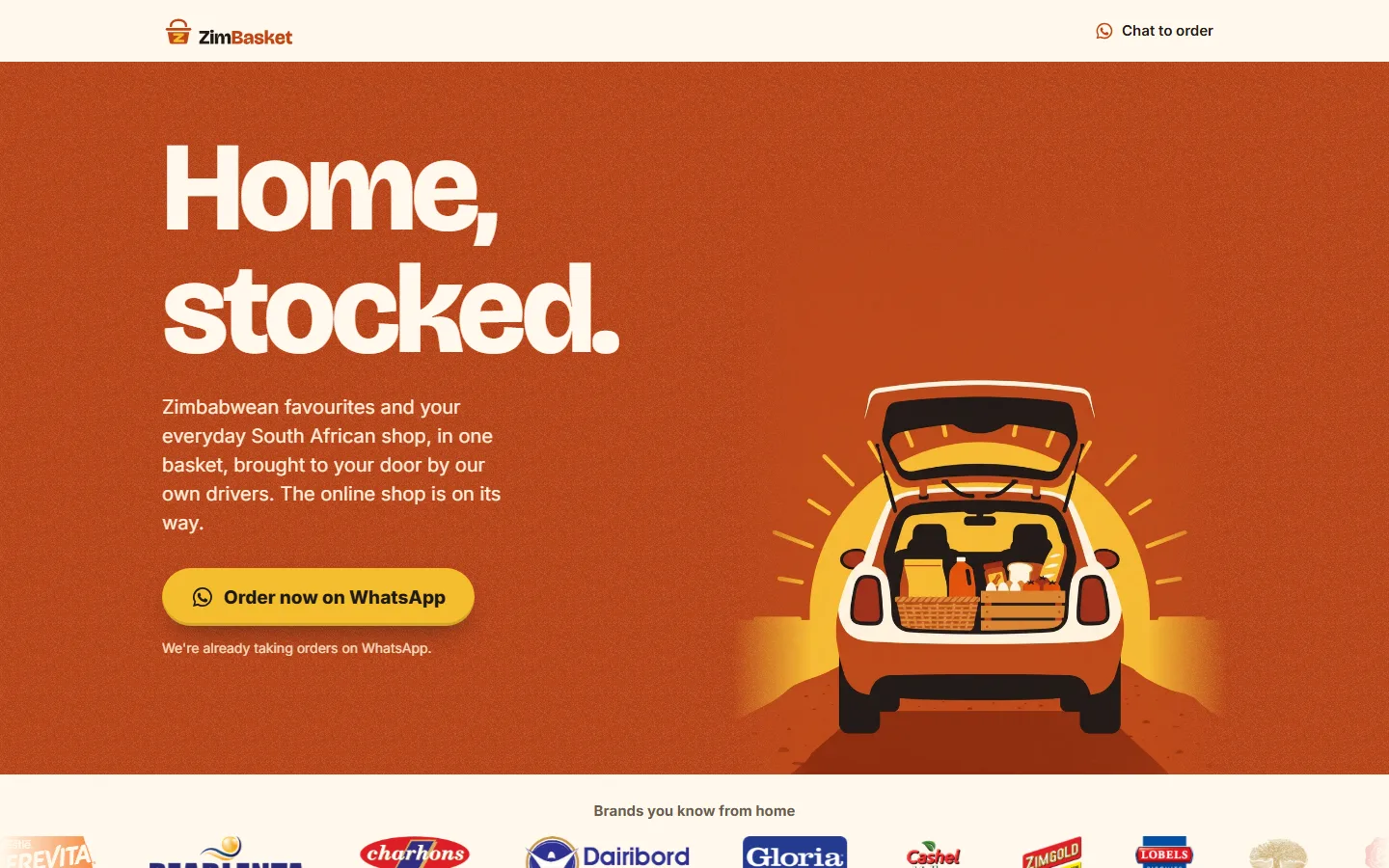 ZimBasket homepage
