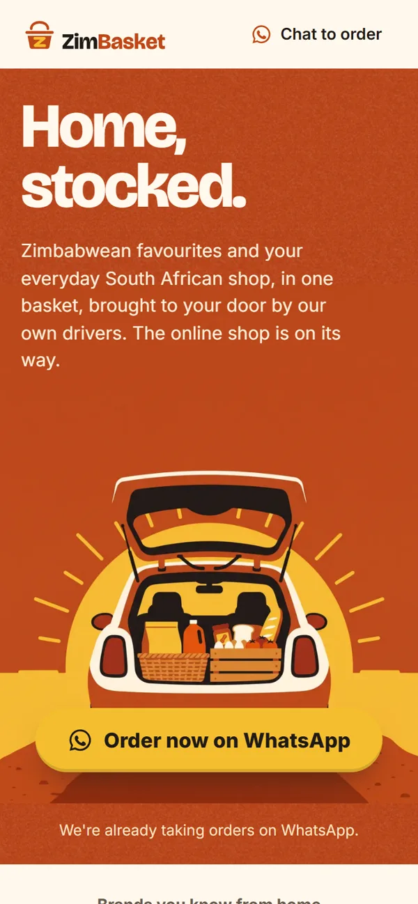 ZimBasket on a phone